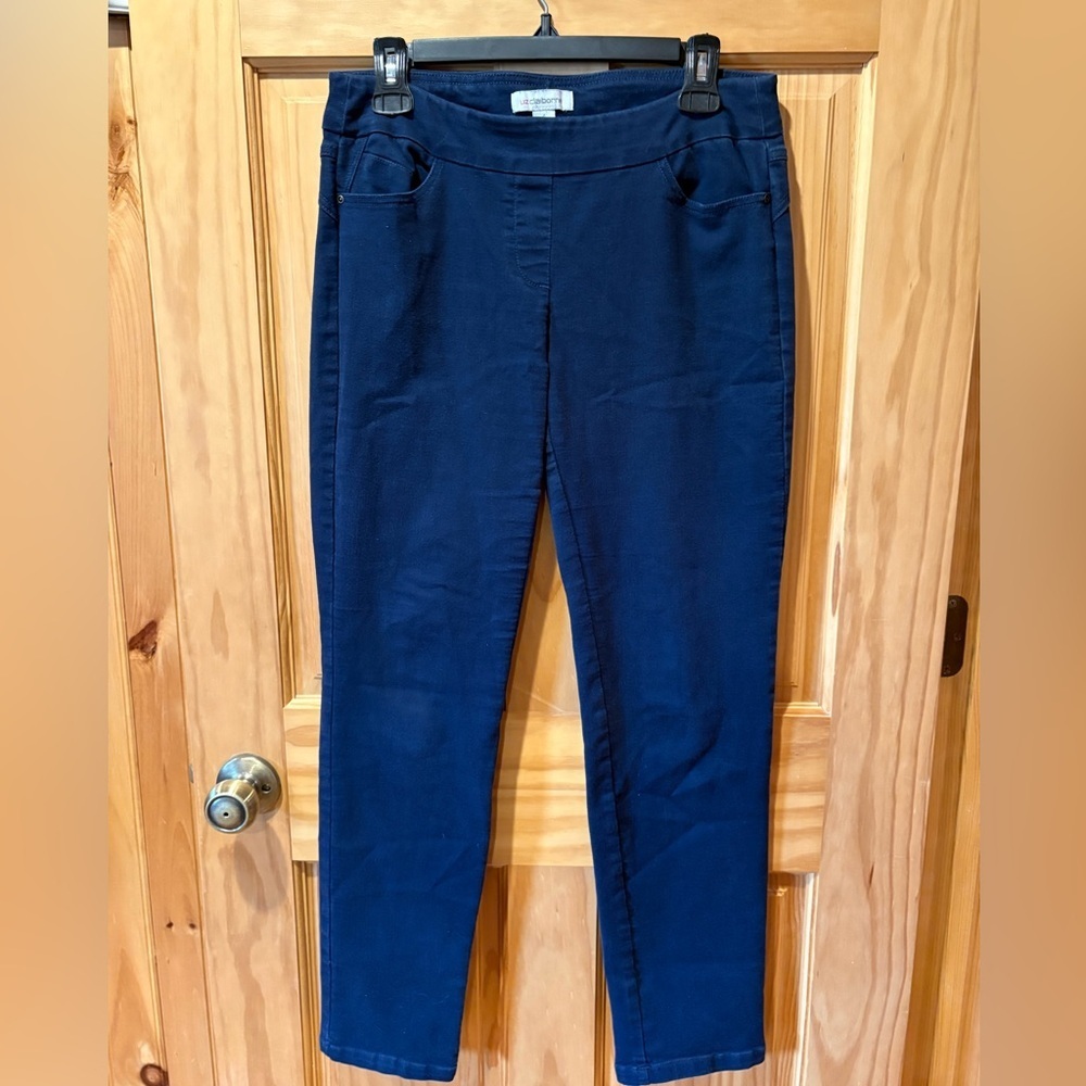 Liz Claiborne Pull on Navy Blue Pants size 4